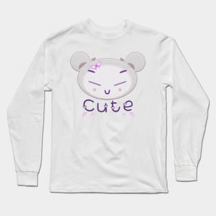 Cute Girl Blushing Long Sleeve T-Shirt